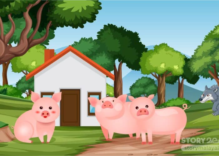 kids Story Malayalam The Three Little Pigs