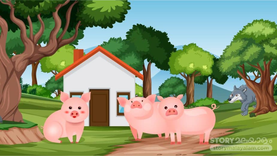 kids Story Malayalam The Three Little Pigs