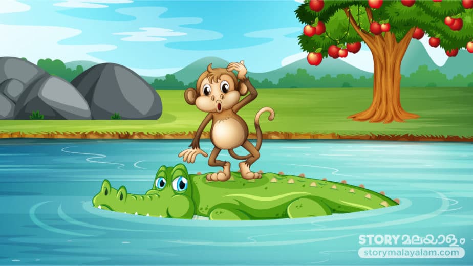 Malayalam Short Stories For Kids The Monkey And The Crocodile