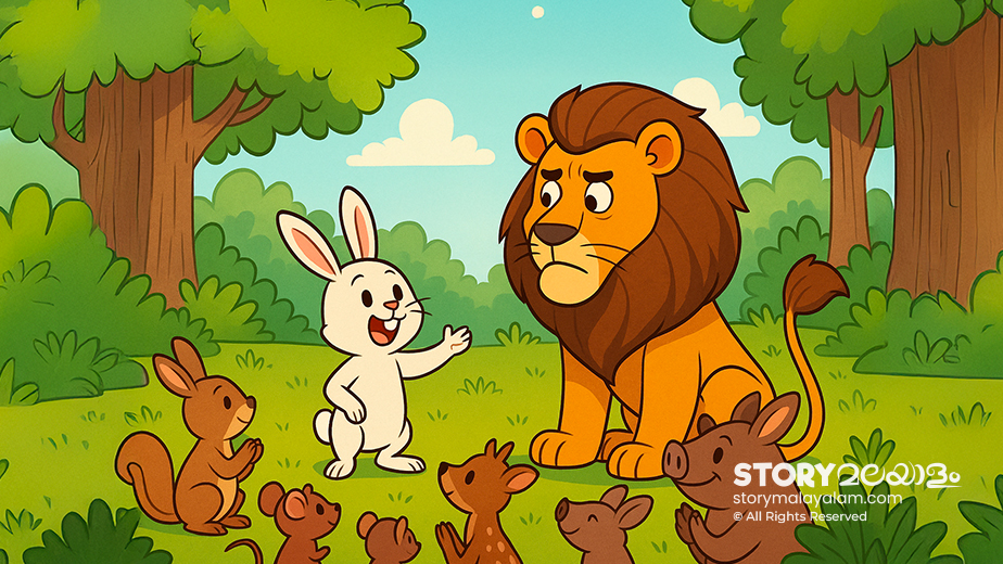 rabbit and lion short story with moral